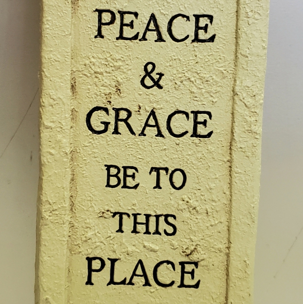Peace & Grace Wall Plaque
